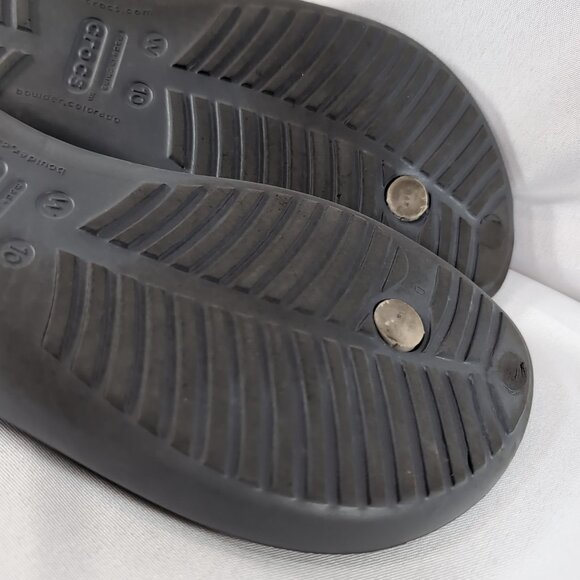 Crocs Serena Sexi Grey Cheetah Animal Print Sandals Thong Flip Flops 203218 T 10 - Picture 11 of 16